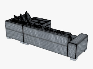 chocolate sofa 3Dモデル