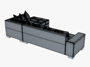 chocolate sofa 3D Model
