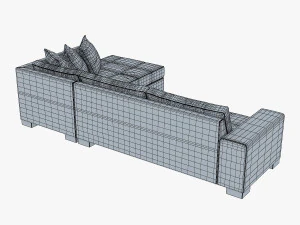 chocolate sofa 3D Model