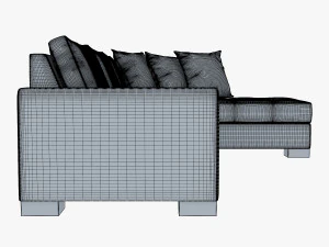 chocolate sofa 3D Model