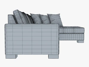 chocolate sofa 3D Model