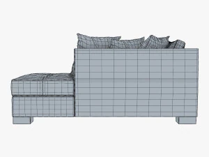 chocolate sofa 3D Model