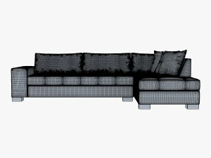 chocolate sofa 3D Model