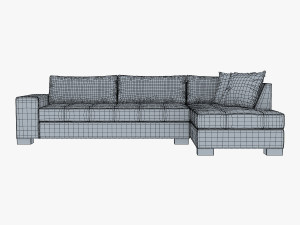chocolate sofa 3Dモデル