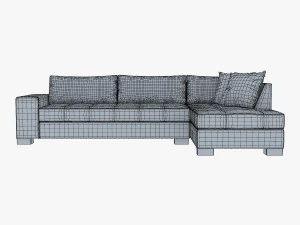 chocolate sofa 3D Model