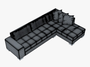 chocolate sofa 3Dモデル