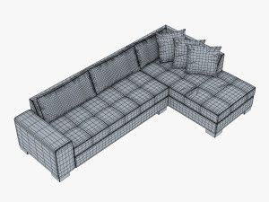 chocolate sofa 3Dモデル