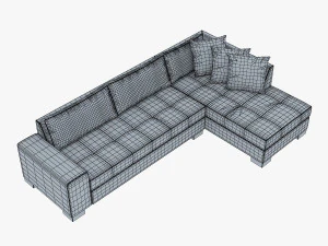 chocolate sofa 3D Model