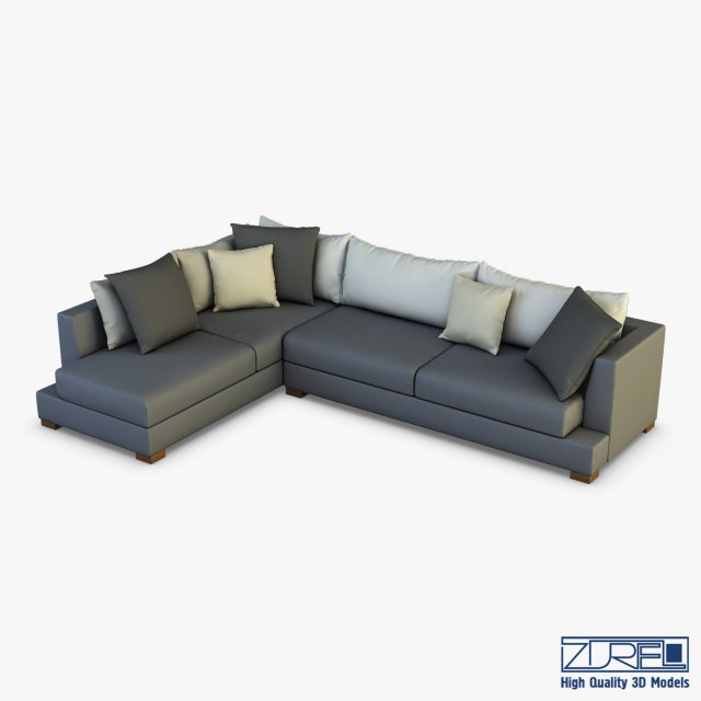 oska sofa 3D Model .c4d .max .obj .3ds .fbx .stl .blend 