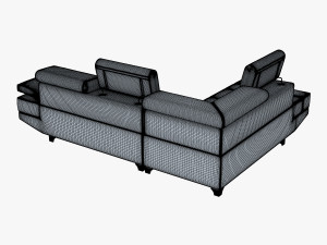 pinati sofa 3D Модель