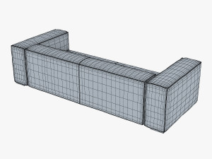 crub sofa 3D मॉडल