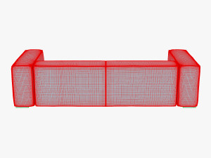 crub sofa 3D मॉडल