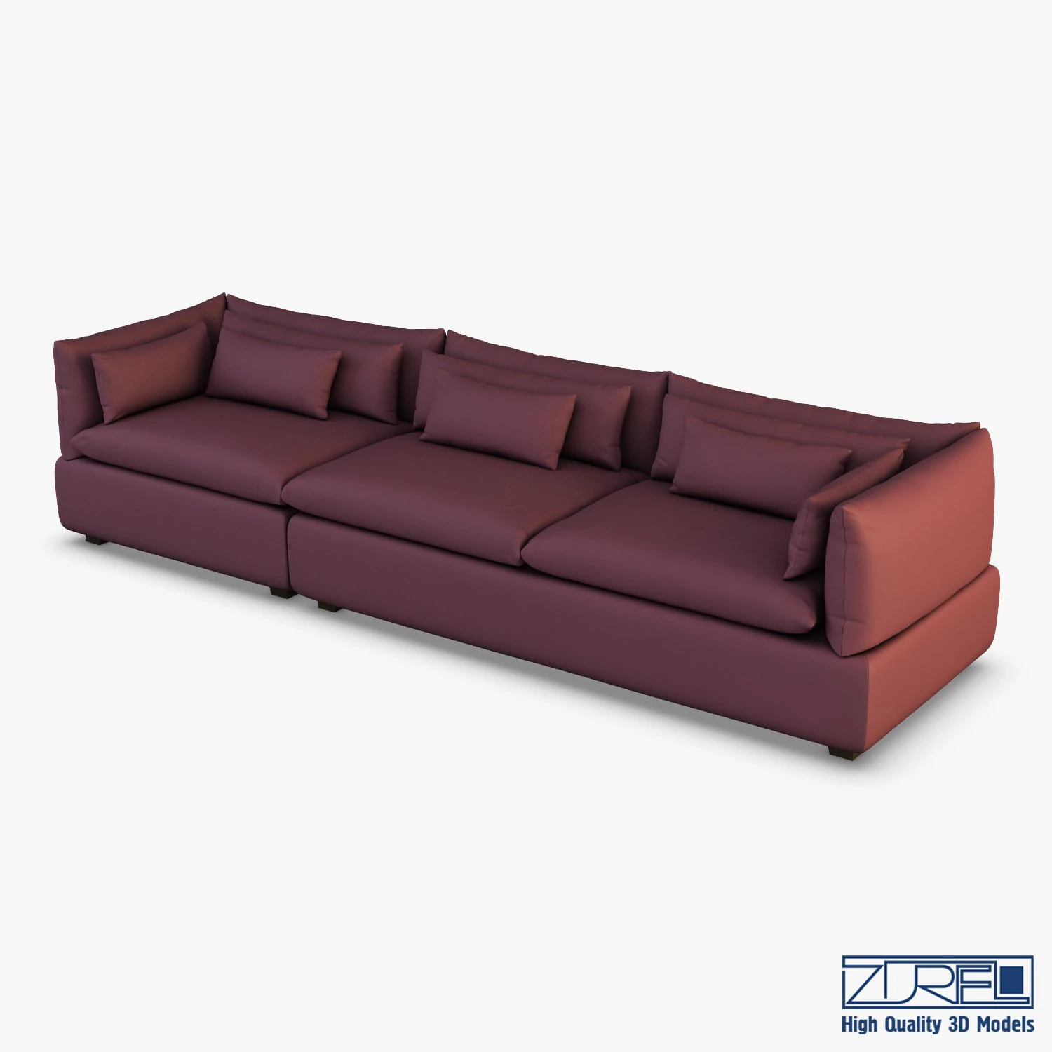 grase sofa 3D Model .c4d .max .obj .3ds .fbx .stl .blend 