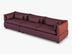 sofa besar Model 3D