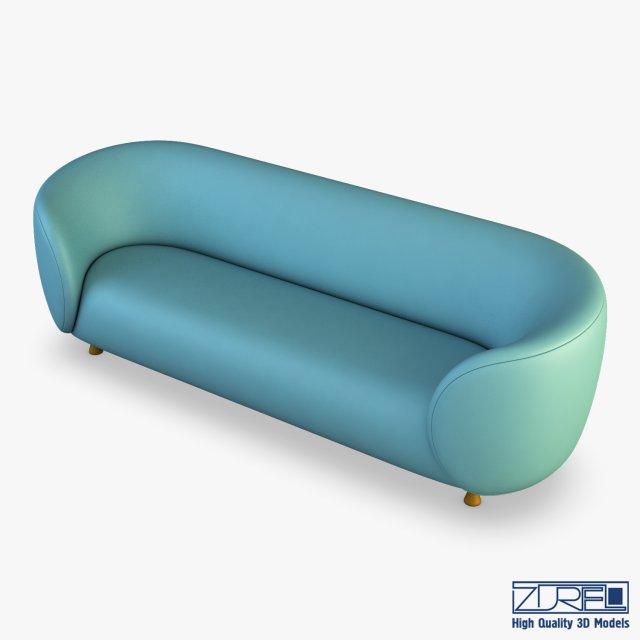 ovalio sofa 3D 模型 .c4d .max .obj .3ds .fbx .stl .blend 