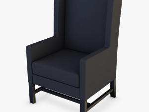 black armchair 3D Model