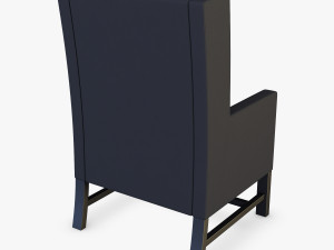 black armchair Modelo 3D