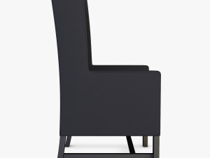 black armchair Modelo 3D
