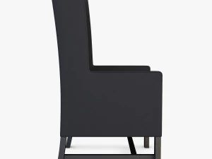 black armchair 3D Model