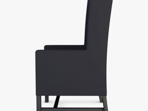 black armchair Modelo 3D