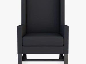 black armchair 3D Model
