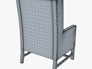 black armchair Modelo 3D