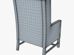 black armchair 3D Model