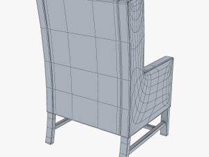 black armchair Modelo 3D