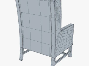 black armchair 3D Model