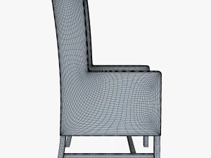 black armchair 3D Model