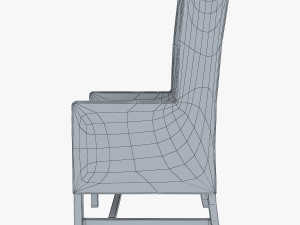 black armchair Modelo 3D