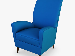 paire de fauteuils 1950 paolo buffa armchair 3D Model