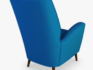 paire de fauteuils 1950 paolo buffa armchair Modello 3D