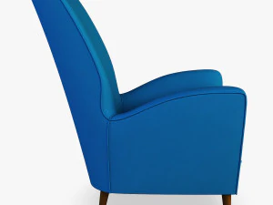 paire de fauteuils 1950 paolo buffa armchair 3D Model
