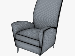 paire de fauteuils 1950 paolo buffa armchair Modello 3D