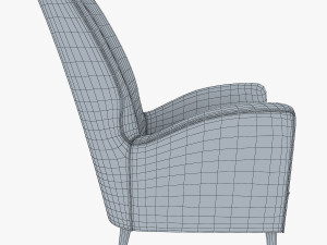 paire de fauteuils 1950 paolo buffa armchair Modello 3D