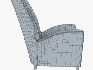 paire de fauteuils 1950 paolo buffa armchair 3D Model