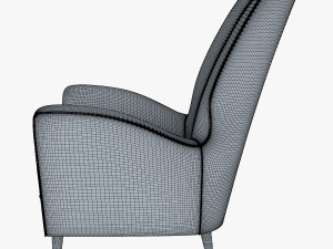 paire de fauteuils 1950 paolo buffa armchair Modello 3D