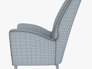 paire de fauteuils 1950 paolo buffa armchair 3D Model