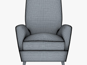 paire de fauteuils 1950 paolo buffa armchair Modello 3D