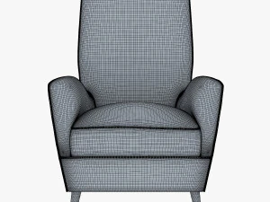 paire de fauteuils 1950 paolo buffa armchair 3D Model