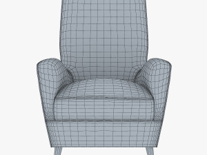 paire de fauteuils 1950 paolo buffa armchair Modello 3D