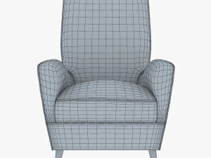 paire de fauteuils 1950 paolo buffa armchair 3D Model