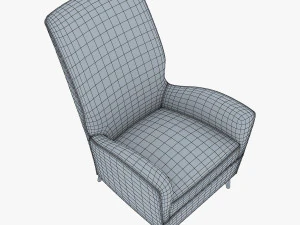 paire de fauteuils 1950 paolo buffa armchair 3D Model