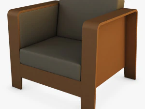 Qo2チェア by エリック・ジョーゲンセン アームチェア 3Dモデル