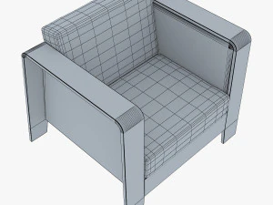 Qo2チェア by エリック・ジョーゲンセン アームチェア 3Dモデル