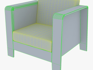 qo2 chair by erik jorgensen armchair 3D Model