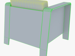 qo2 chair by erik jorgensen armchair 3D Model