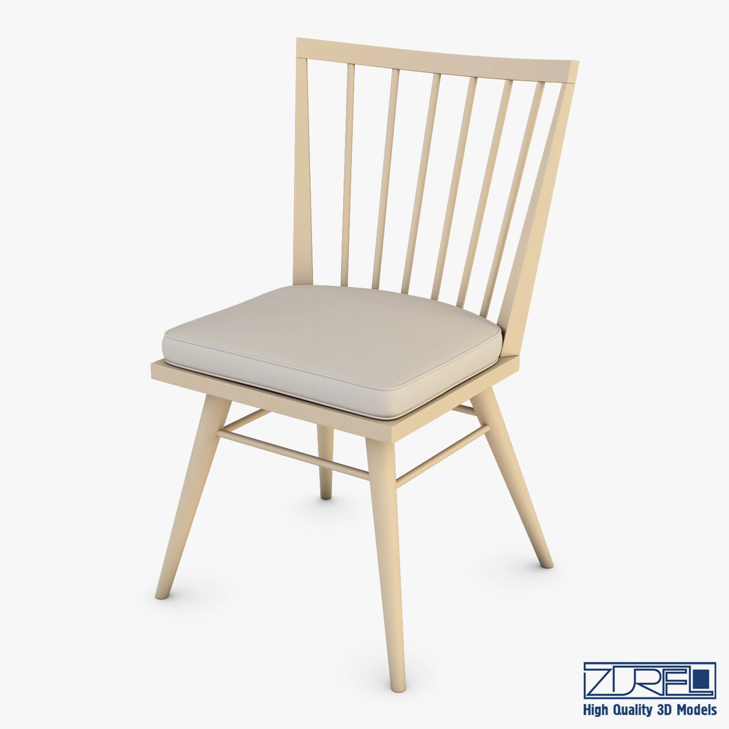 midcentury modern chair ensemble 3D Model .c4d .max .obj .3ds .fbx .stl .blend 
