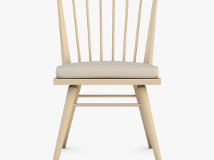 midcentury modern chair ensemble Model 3D